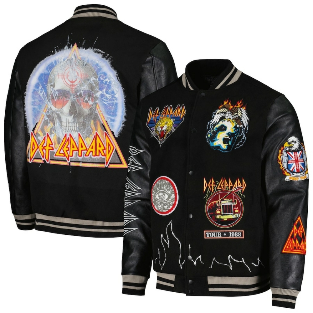 DEF LEPPARD™ Hysteria World Tour | 1988 | Full Snap | Varsity Jacket